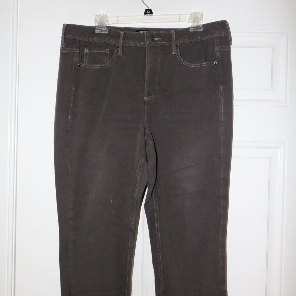 NYDJ Curves 360 Jeans, Dark Grey, Skinny Jeggings (Size 16)